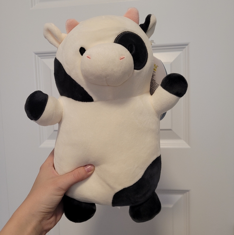 10" Connor the Cow Squishmallow Hugmee